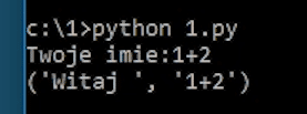 Funkcja raw_input